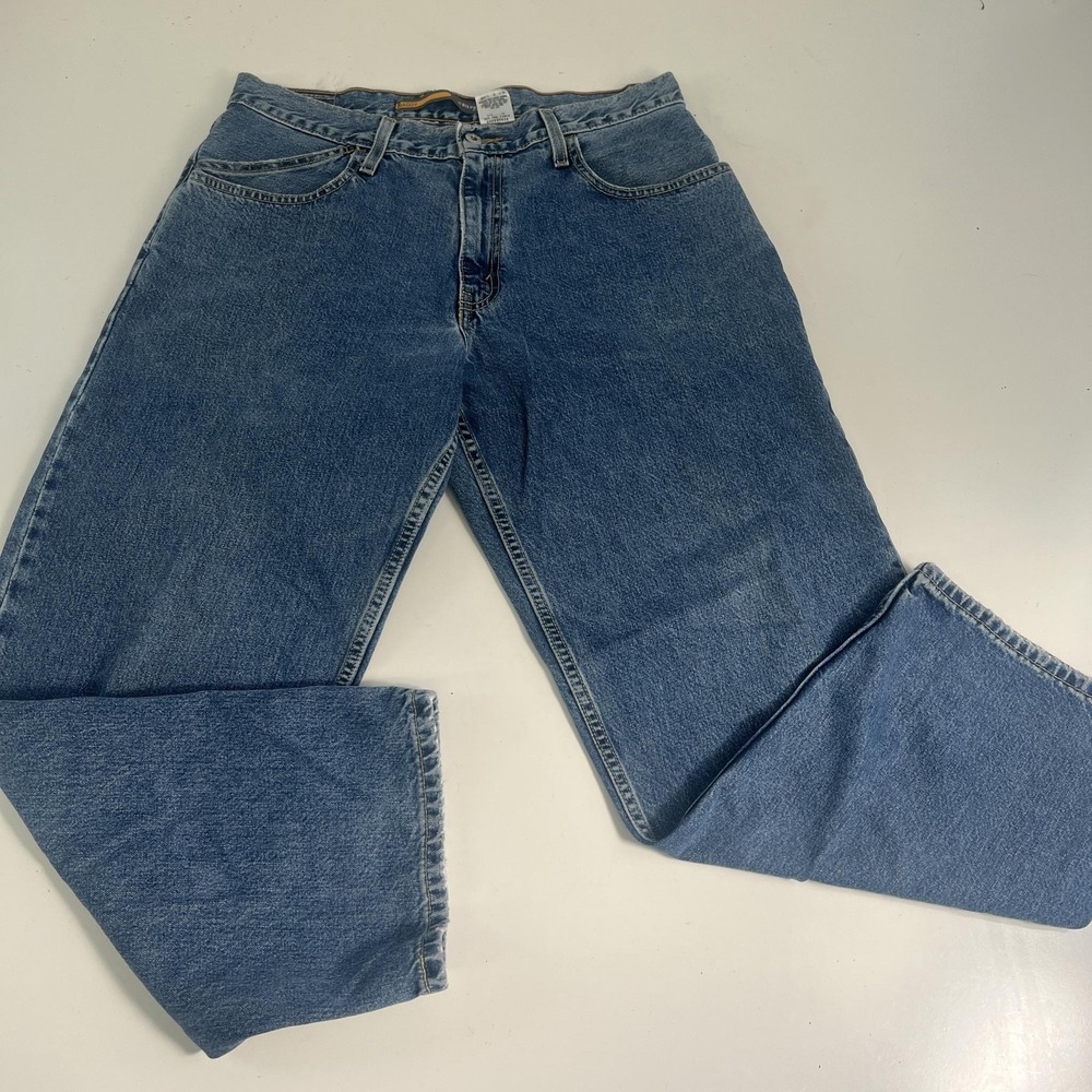 SilverTab Baggy Jeans Mens 33x30 Blue Medium Wash Relaxed Wide Leg Denim Levi's
